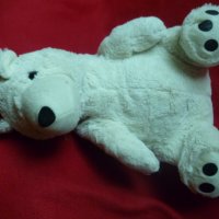 Плюшена бяла мечка, Плюшен бял мечок, снимка 3 - Плюшени играчки - 41529397