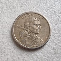 Оригинална монета.САЩ.. Един Американски долар 2000 г., снимка 3 - Нумизматика и бонистика - 41581906