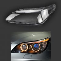 Стъкла капаци за фарове BMW E60 LCI 08-10 + LED Фейслифт E60 LCI 08-10 + LED , снимка 1 - Части - 40216121