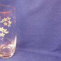 Ретро водни чаши, златни кантове, на цветя - 10 бр, снимка 9 - Чаши - 42609514
