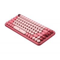 Клавиатура Безжична Logitech Heartbreaker Pink POP Keys Механична с осем сменяеми клавиша за емоджи, снимка 2 - Клавиатури и мишки - 41916940