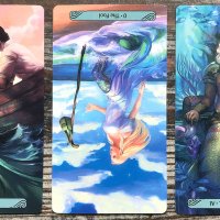 Разкошни таро карти с русалки: Mermaid Tarot и Oceanic Tarot, снимка 6 - Карти за игра - 34173963