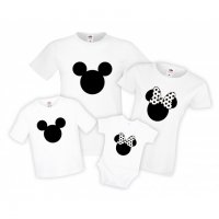 Семейни тениски Mickey Minnie mouse head family set, снимка 2 - Тениски - 35818043