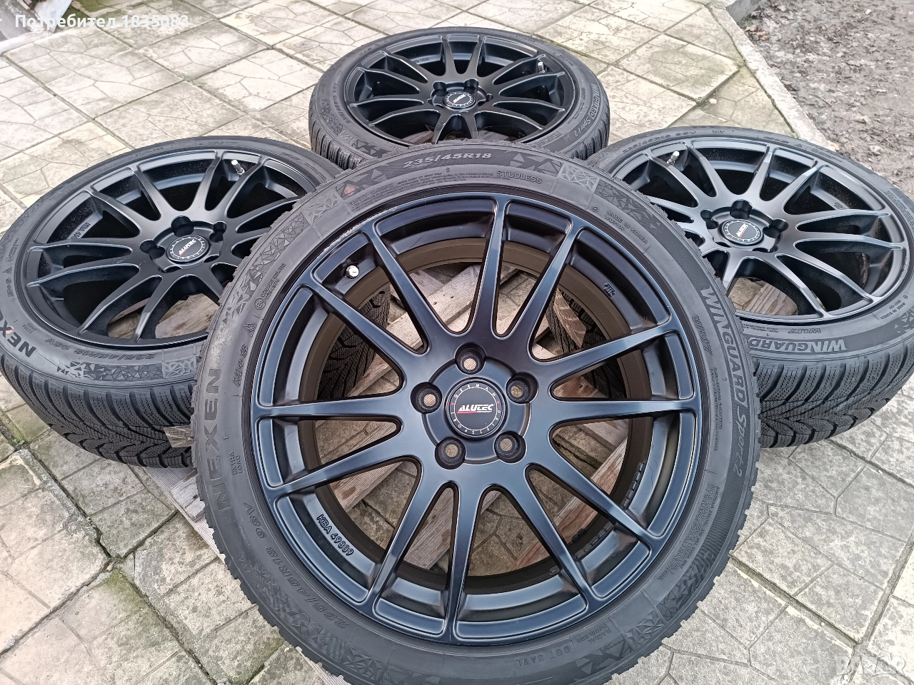 Лети джанти 18ки 5х112 Alutec + зимни гуми 235/45/18 Nexen, снимка 1