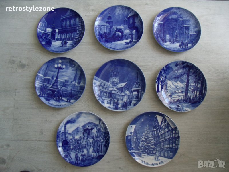 № 7061 стари порцеланови пана / чинии - Berlin   - лот 8 броя  , снимка 1