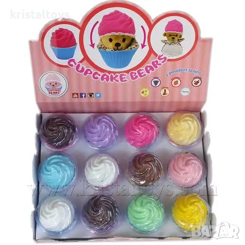 Кукла Meчe кексчe Cupcakes Bears - Трансформираща се фигурка - изнeнaдa, снимка 1