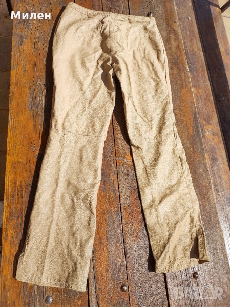 Мото Панталон от естествена кожа, снимка 1