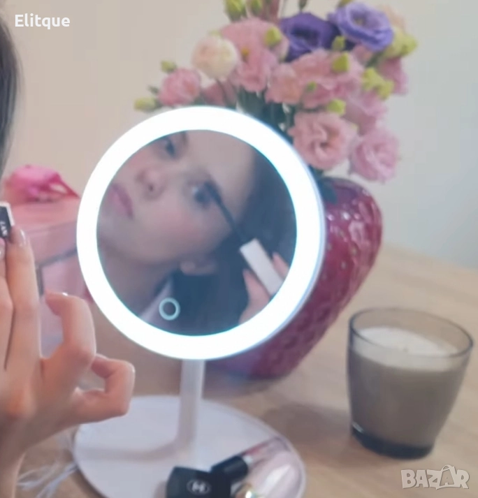 LED козметично огледало със сензорно управление, снимка 1