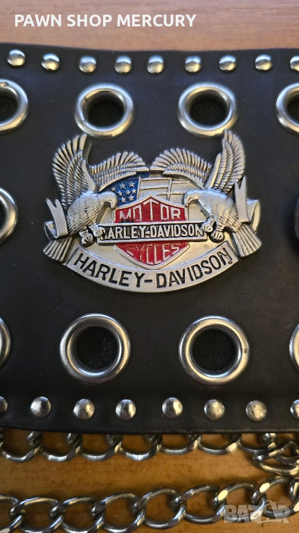 Продавам винтидж портмоне Harley Davidson с верига, неизползван, снимка 1