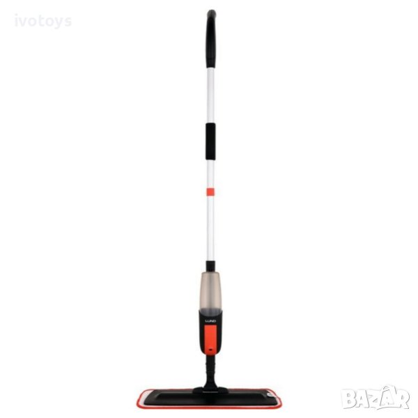 Спрей моп LUND 67162, Микрофибър, Перо за почистване на стъкла, Черен/Червен, снимка 1