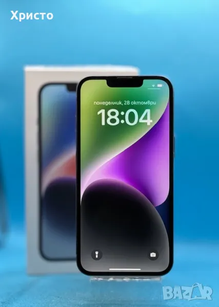 Apple iPhone 14, 256GB, 6GB RAM, 5G, Blue, снимка 1