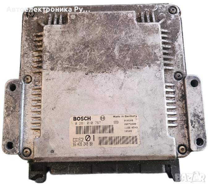 компютър PEUGEOT 206 2.0 HDI BOSCH 0 281 010 767, 0281010767, 96 435 249 80, 9643524980, EDC15C2 , снимка 1