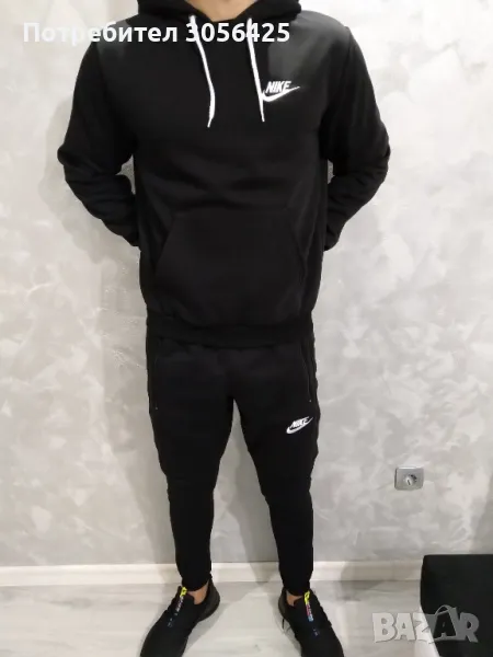 Черен или сив памучен екип Nike , снимка 1