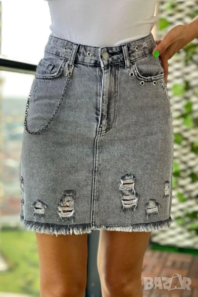 Къса дънкова пола , снимка 1