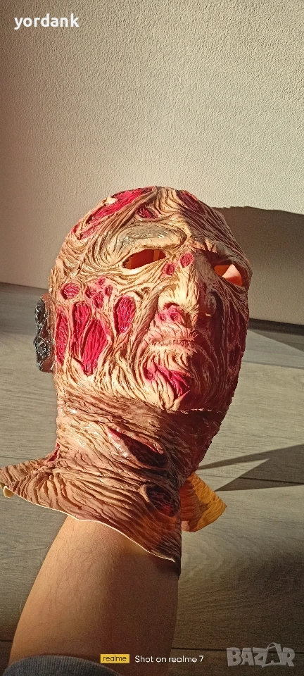 Латексова маска Freddy Krueger Фреди Крюгер, снимка 1