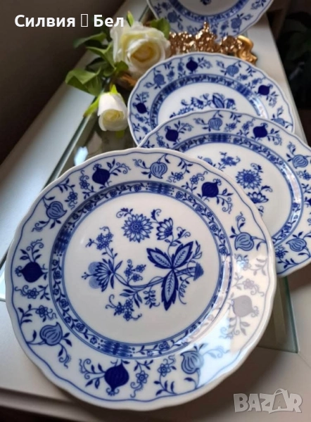 Комплект от 4 винтидж чинии , снимка 1