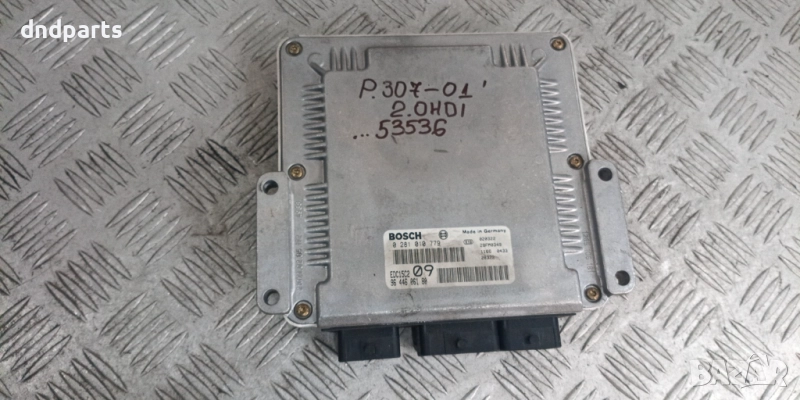 Компютър Peugeot 307 2.0HDI 2001г. 0281010779 9644606180	, снимка 1