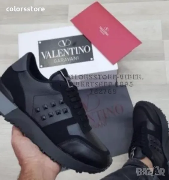 Мъжки черни маратонки Valentino-158U, снимка 1