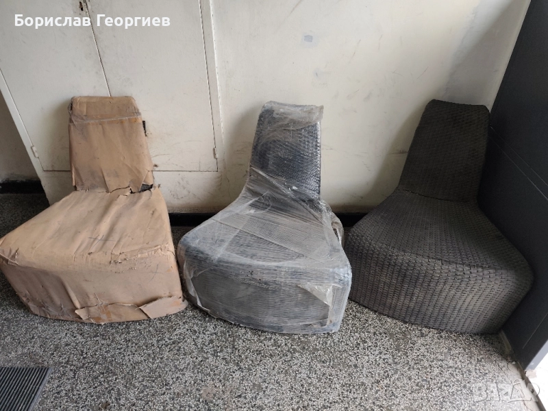 Нови ратанови столове стол фотьойл , снимка 1