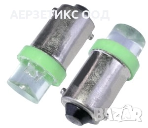 КРУШКА T4W 12V LED ЗЕЛЕНА, снимка 1