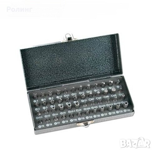 Комплект накрайници за отвертка, 48 части в метална кутия /MANNESMANN 29832, снимка 1