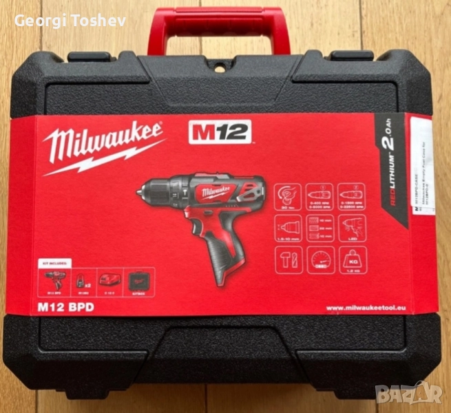 Празен куфар Milwaukee M12 BPD-202C, снимка 1
