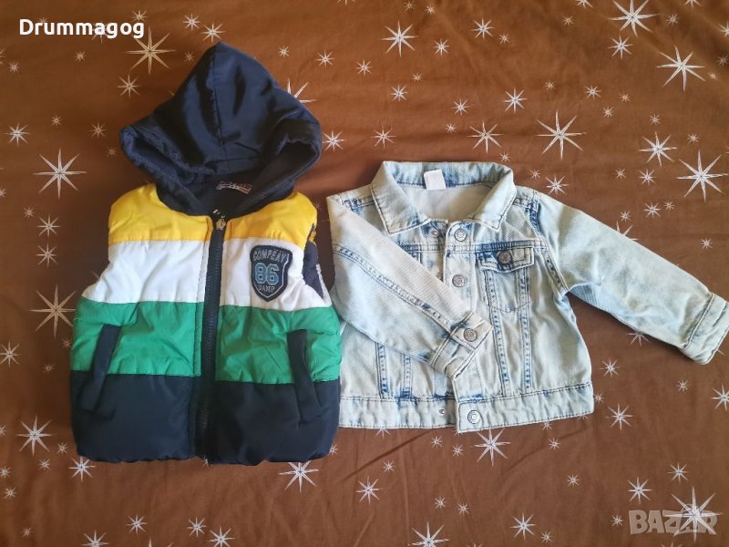 Сет дънково яке + дебело елече, снимка 1