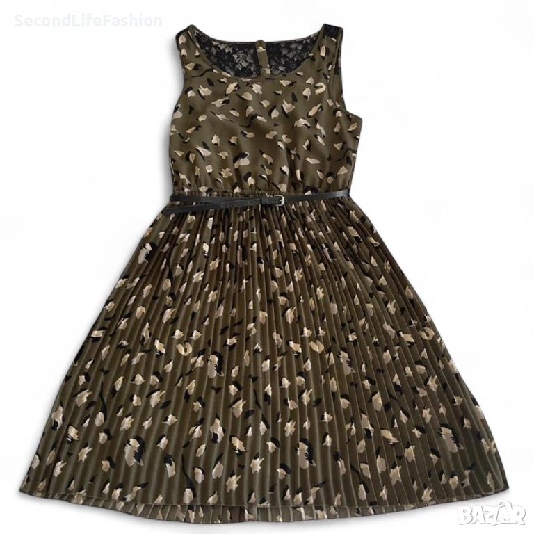 Only дантелена плисирана рокля Camolia размер 38 M като нова, снимка 1