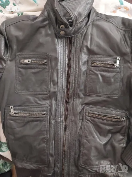 LAGERFELD Original. Size L 100% Leather Жестоко яке., снимка 1
