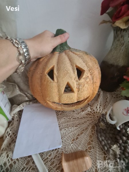 Украса светеща тиква, снимка 1