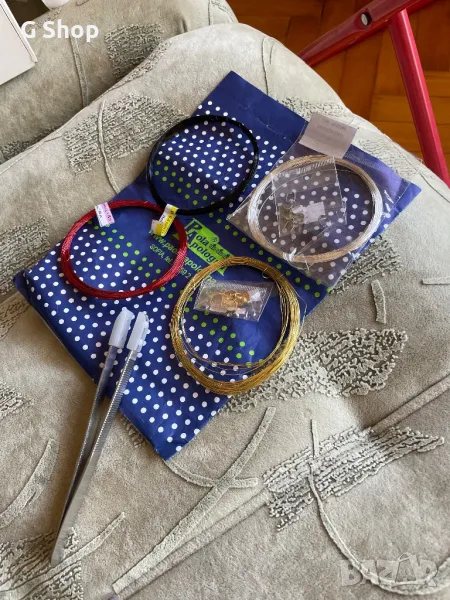 Медна тел червена черна сребърна златиста пинсета за бижута халки за колие, снимка 1