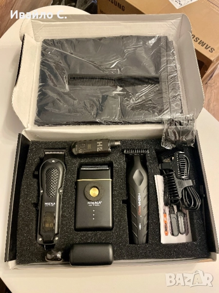 Професионални машинки HIENA 4-in-1 | Подстригване, контур, брада и тяло | Безжична, снимка 1