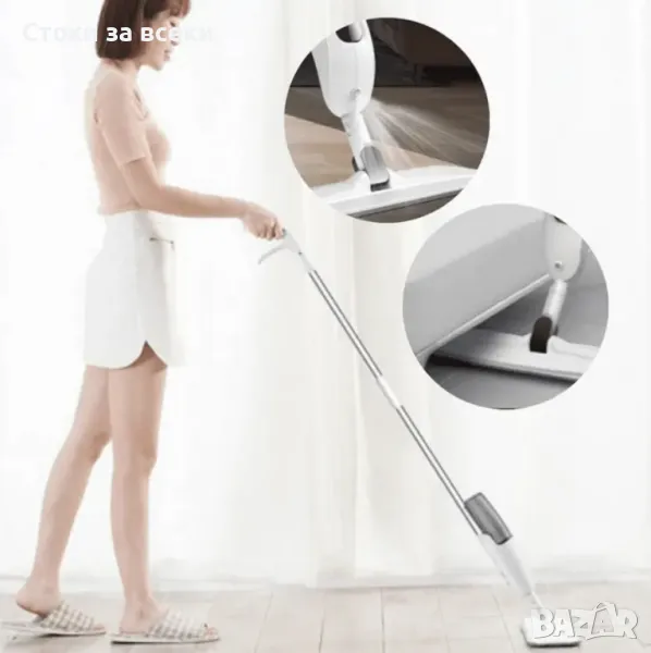 Почистващ и дезинфекциращ плосък спрей моп, снимка 1