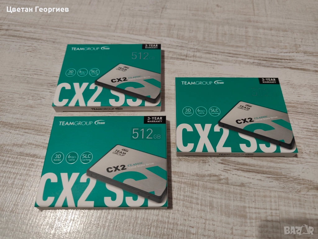 Продавам SSD TeamGroup CX2 512Gb - нови, снимка 1