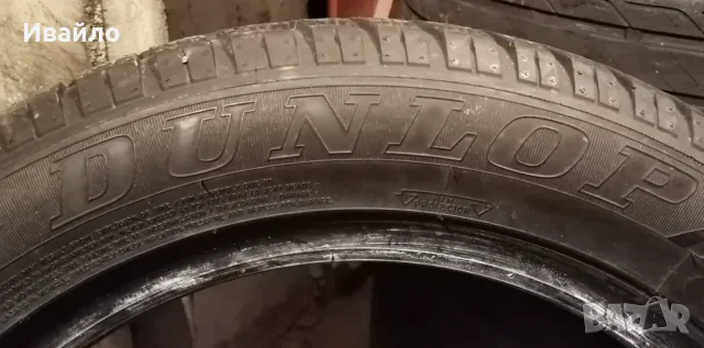 Продавам 2 броя зимни гуми 205.55.16 на 1 сезон дот 2021 Dunlop , снимка 4 - Гуми и джанти - 55719415