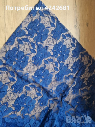 Нов плат Синя дантела 1.20х1.45м