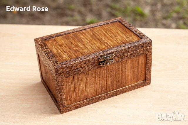 Декоративна дървена кутийка, снимка 1 - Декорация за дома - 41066129