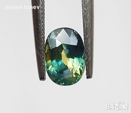 Уникален трицветен сапфир 1.41кт.! Сертифициран! Нов!, снимка 8 - Други - 47220272