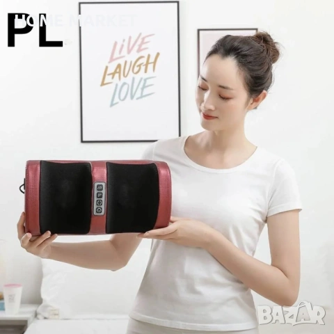 Комплект за релакс: Масажор за крака с нагряване + масажираща възглавница , снимка 3 - Други стоки за дома - 53418562