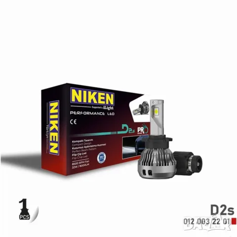 LED крушка Niken PRO D2S 30W 6500K 1 брой