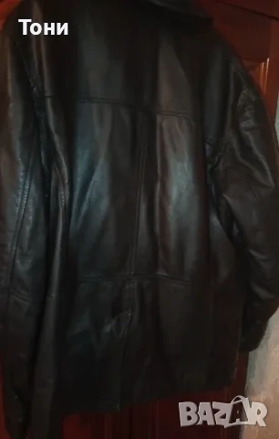 Ново Мъжко Зимно Яке Изцяло от Натурална Естествена Кожа XL , снимка 9 - Якета - 53661137