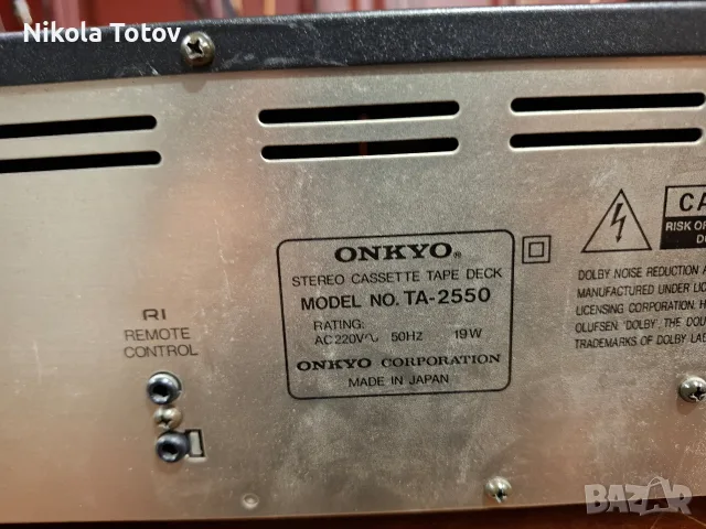Продава се триглав дек Onkyo TA-2550. , снимка 10 - Декове - 56351549