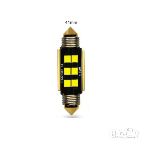 LED крушки софитни 41mm CANBUS 12V 2 броя, снимка 3 - Аксесоари и консумативи - 55865007