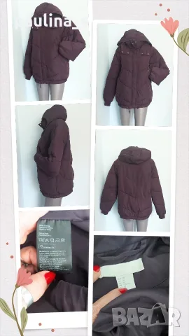 Два различни броя / Дамско марково яке с вата и качулка "H&M" и "S'Oliver" , снимка 2 - Якета - 55737855