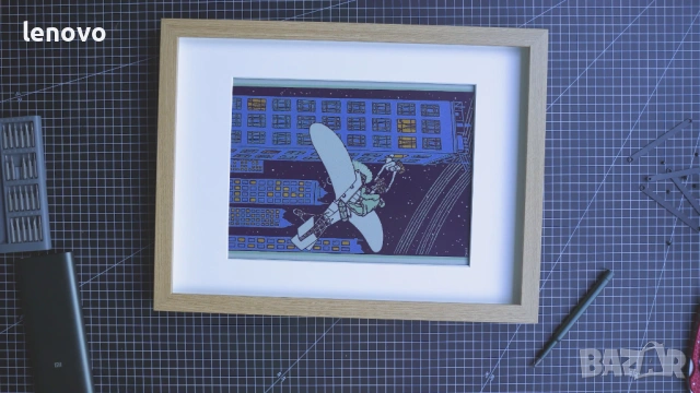 Дигитална e-ink рамка за стена, снимка 3 - Картини - 53370598