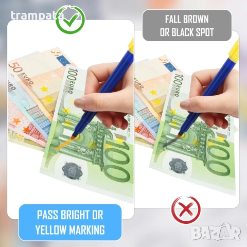 НАЙ ДОБРАТА ОФЕРТА Маркер / Флумастер /Тестер за проверка на фалшиви евро банкноти , снимка 2 - Други стоки за дома - 52637694