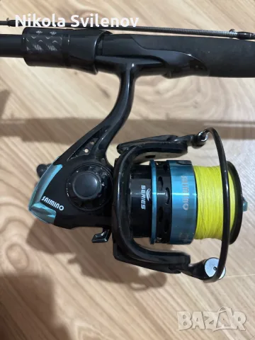 Въдица GOLDEN CATCH INQUSITOR INS-802  и макара SAIMINO BR4000, снимка 3 - Въдици - 55799967