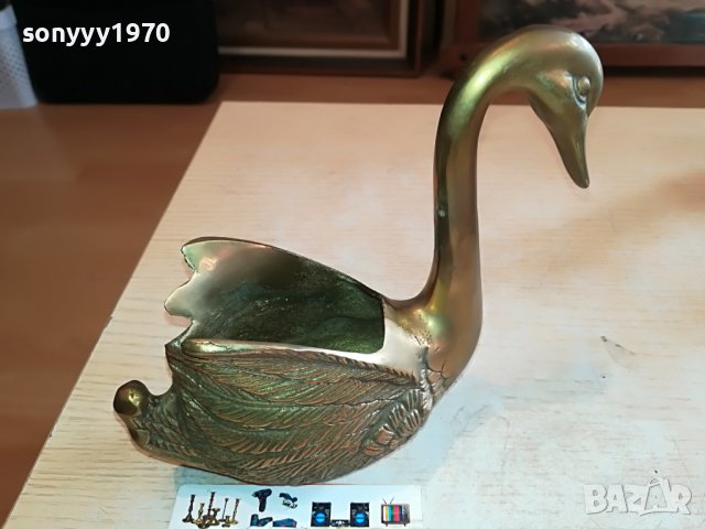 ЛЕБЕД-МЕД/МЕСИНГ МАСИВЕН ОТ ШВЕЦИЯ 1311221516, снимка 16 - Антикварни и старинни предмети - 38657078