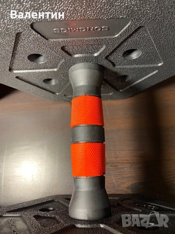 Дъмбели с обща маса 20кг с лост, снимка 4 - Фитнес уреди - 52671839