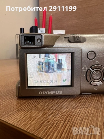 Фотоапарат Olympus 5,1 Mp с подаръци, снимка 4 - Фотоапарати - 53845366